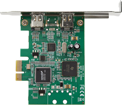 StarTech.com PCI Express Controller Karte (2 Ports, 1394a Firewire, Windows/Mac kompatibel, Schnitts