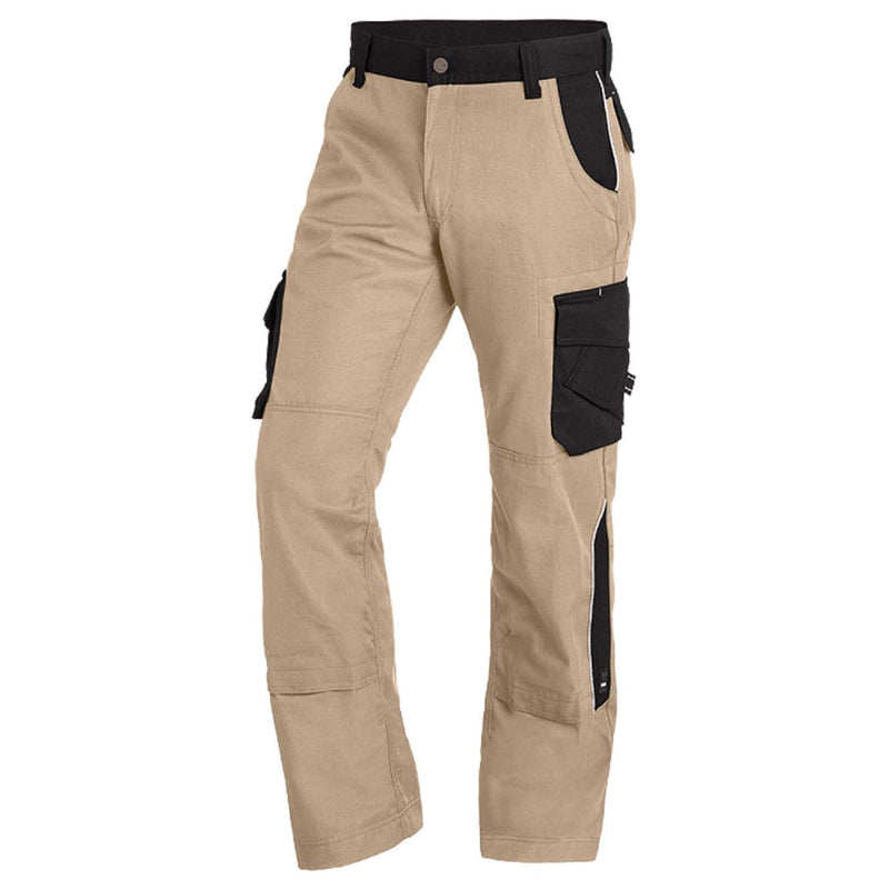 FHB Arbeitshose Florian - 1 Stück, 56, beige/schwarz, 35-125100-1320-56, 56