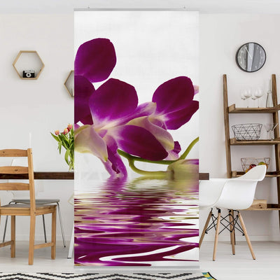 Bilderwelten Raumteiler Pink Orchid Waters 250x120cm ohne Halterung 250x120cm without hanger, 250x12