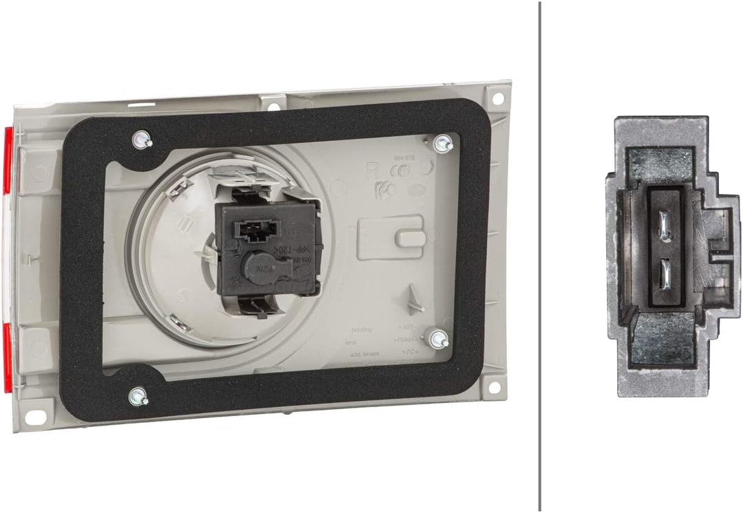 HELLA 2ZR 964 958-021 Heckleuchte - Glühlampe - glasklar/rot - innerer Teil - rechts - für u.a. VW S
