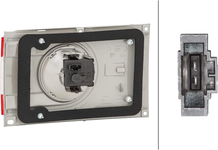 HELLA 2ZR 964 958-021 Heckleuchte - Glühlampe - glasklar/rot - innerer Teil - rechts - für u.a. VW S
