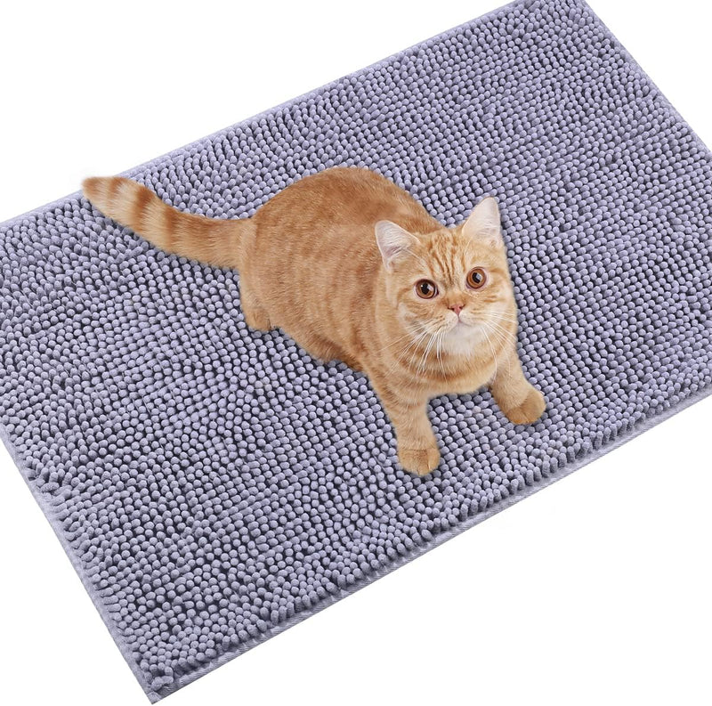 VIVAGLORY Katzenstreu-Matte, Streufangmatte, 90 × 64 cm Katzen Katzentoiletten Teppich mit Wasserdic