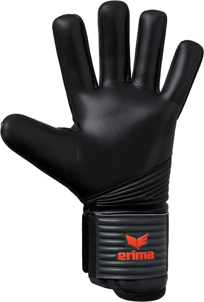 Erima Unisex Flex-ray Hardground Torwarthandschuh 9 fiery coral/schwarz, 9 fiery coral/schwarz
