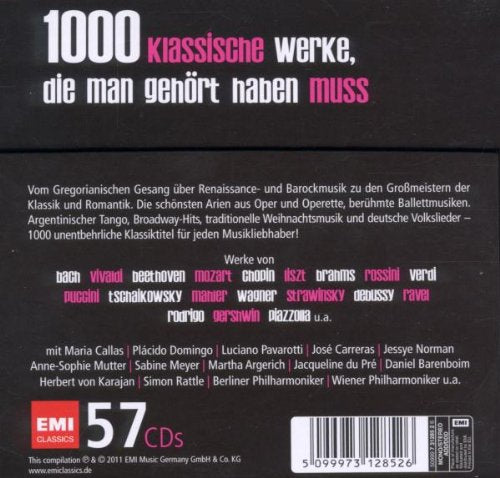 1000 klassische Werke, die man gehört haben muss, Audio-CD