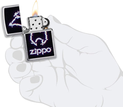 Zippo Feuerzeug, Messing, Individual Design, Original Pocketsize