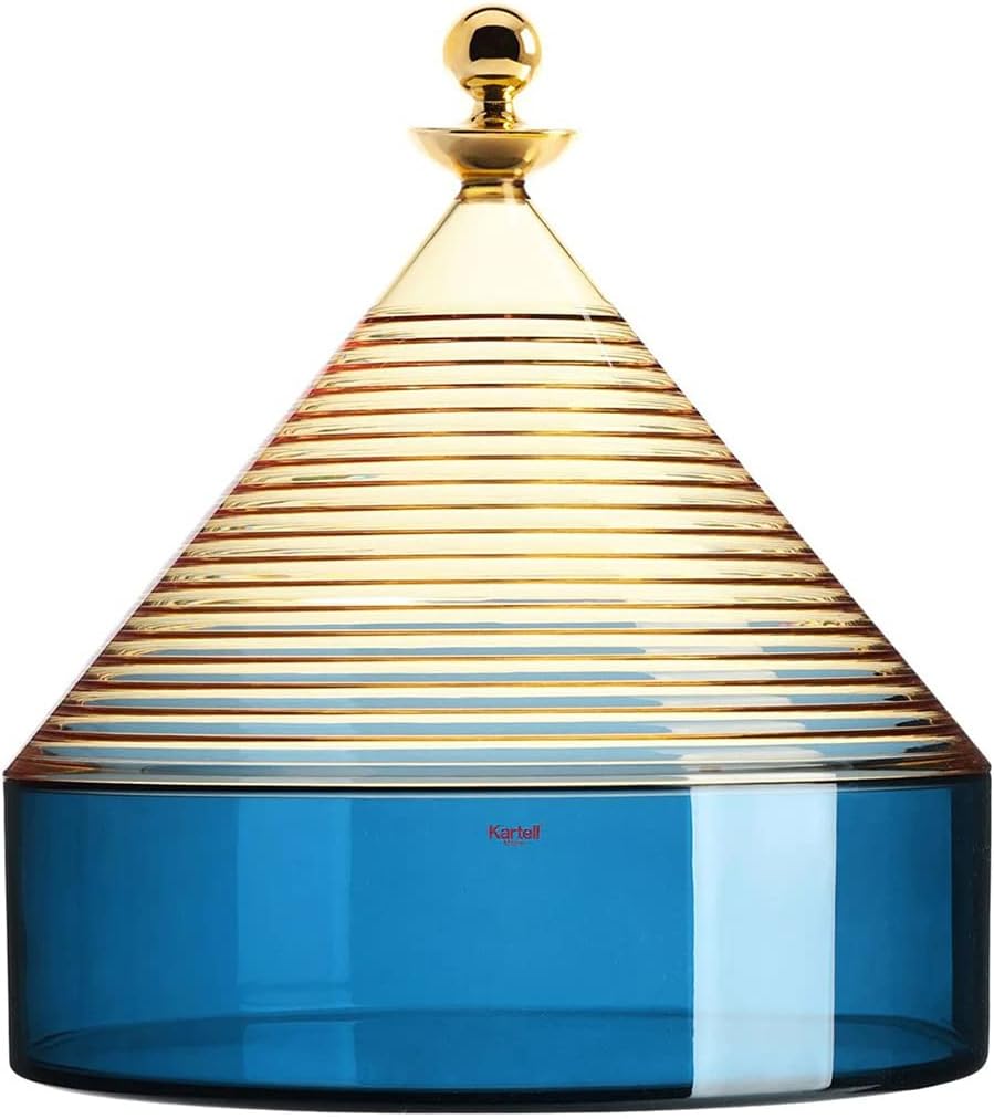 Kartell Trullo Aufbewahrungsbehälter gelb - blau, Gelb - Blau