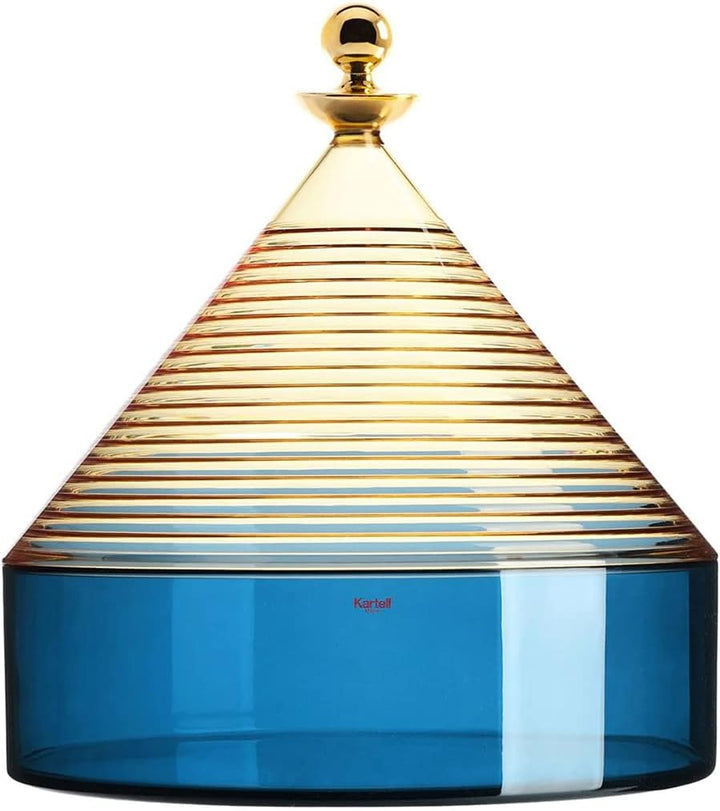Kartell Trullo Aufbewahrungsbehälter gelb - blau, Gelb - Blau