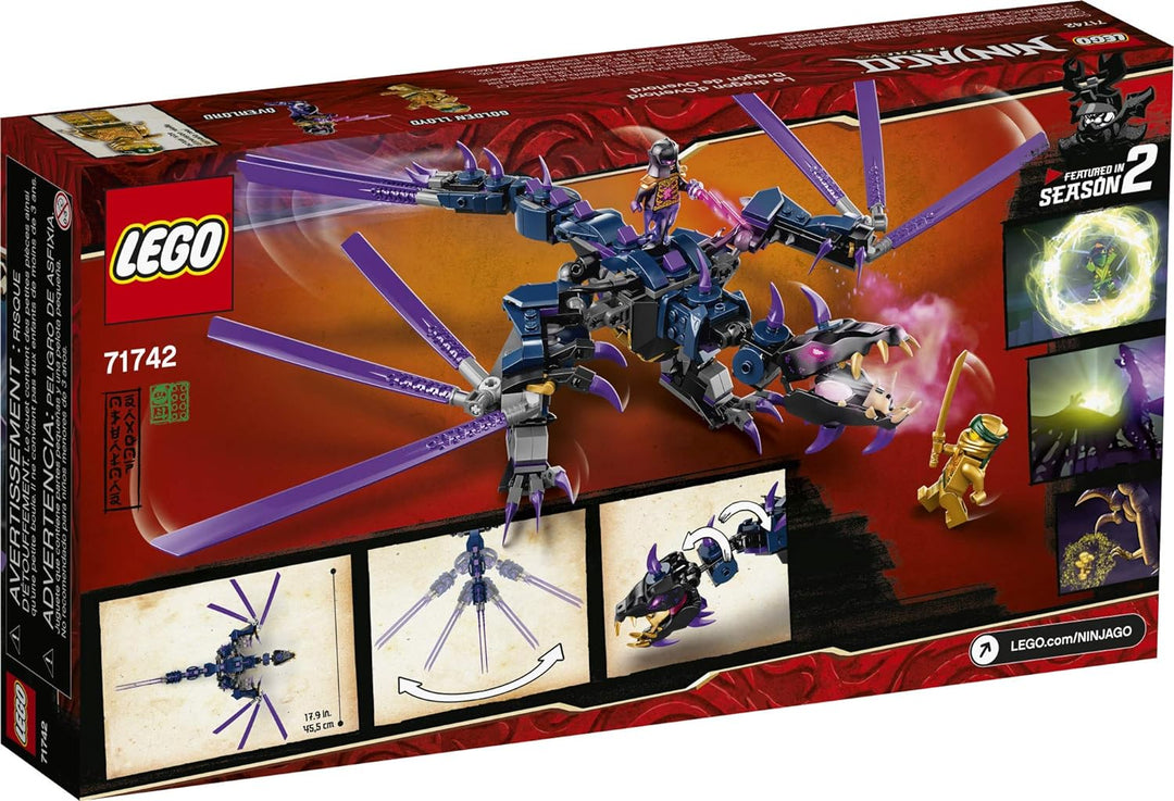 LEGO NINJAGO Legacy Overlord Dragon 71742 Ninja Playset Building Kit Featuring Posable Dragon Toy, N