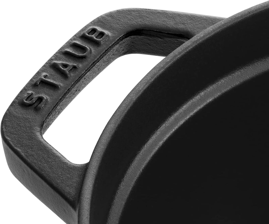 STAUB Gusseisen Bräter/Cocotte, Oval 41 cm, 12 L, schwarz 41 cm Schwarz, 41 cm Schwarz