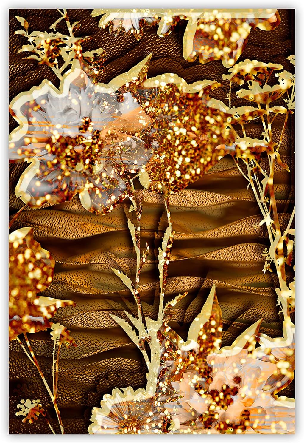 Feeby Vlies Leinwandbild Gustav Klimt Moderner Stil Lebensbaum Gemälde 60x90 cm Druckbild Wandbild W