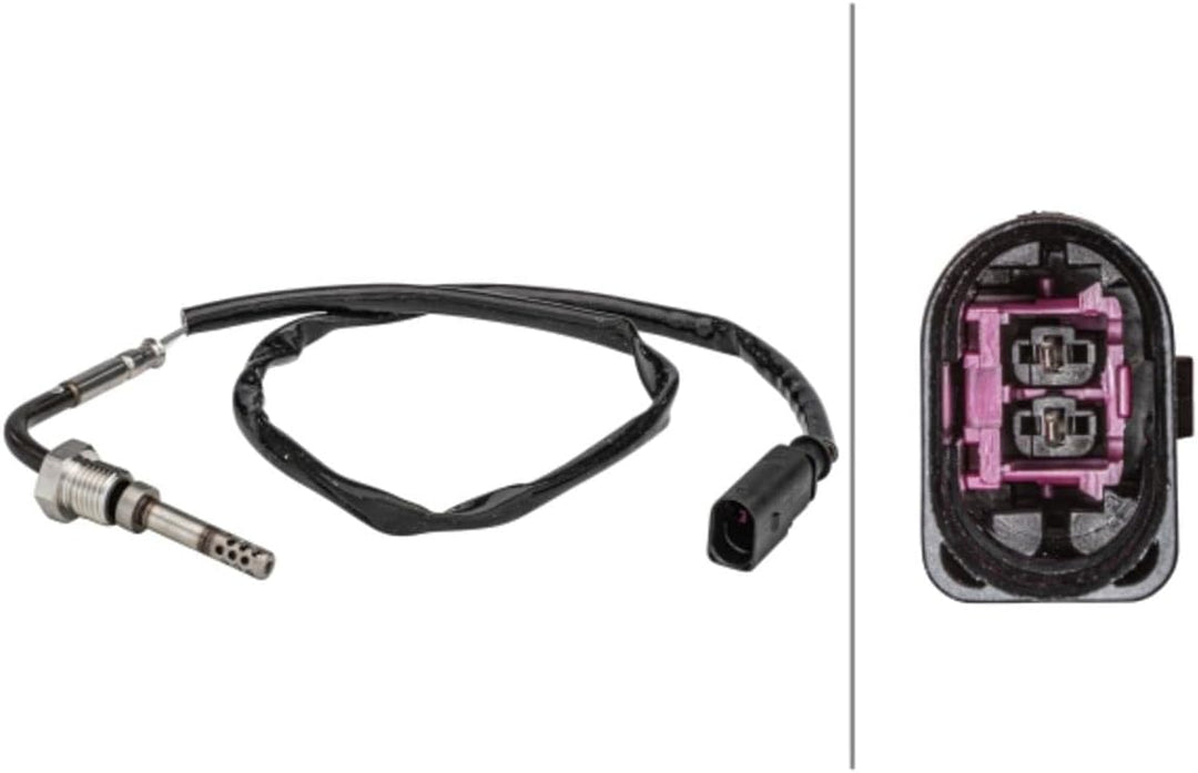 HELLA 6PT 358 181-091 Sensor, Abgastemperatur - 2-polig - geschraubt - Kabel: 540mm