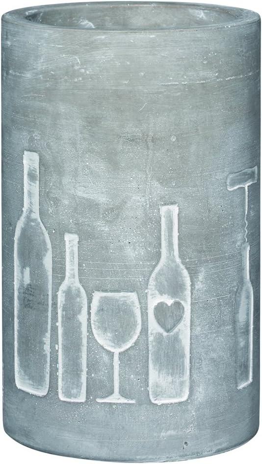 Räder Vino Beton Weinkühler Flasche + Glas