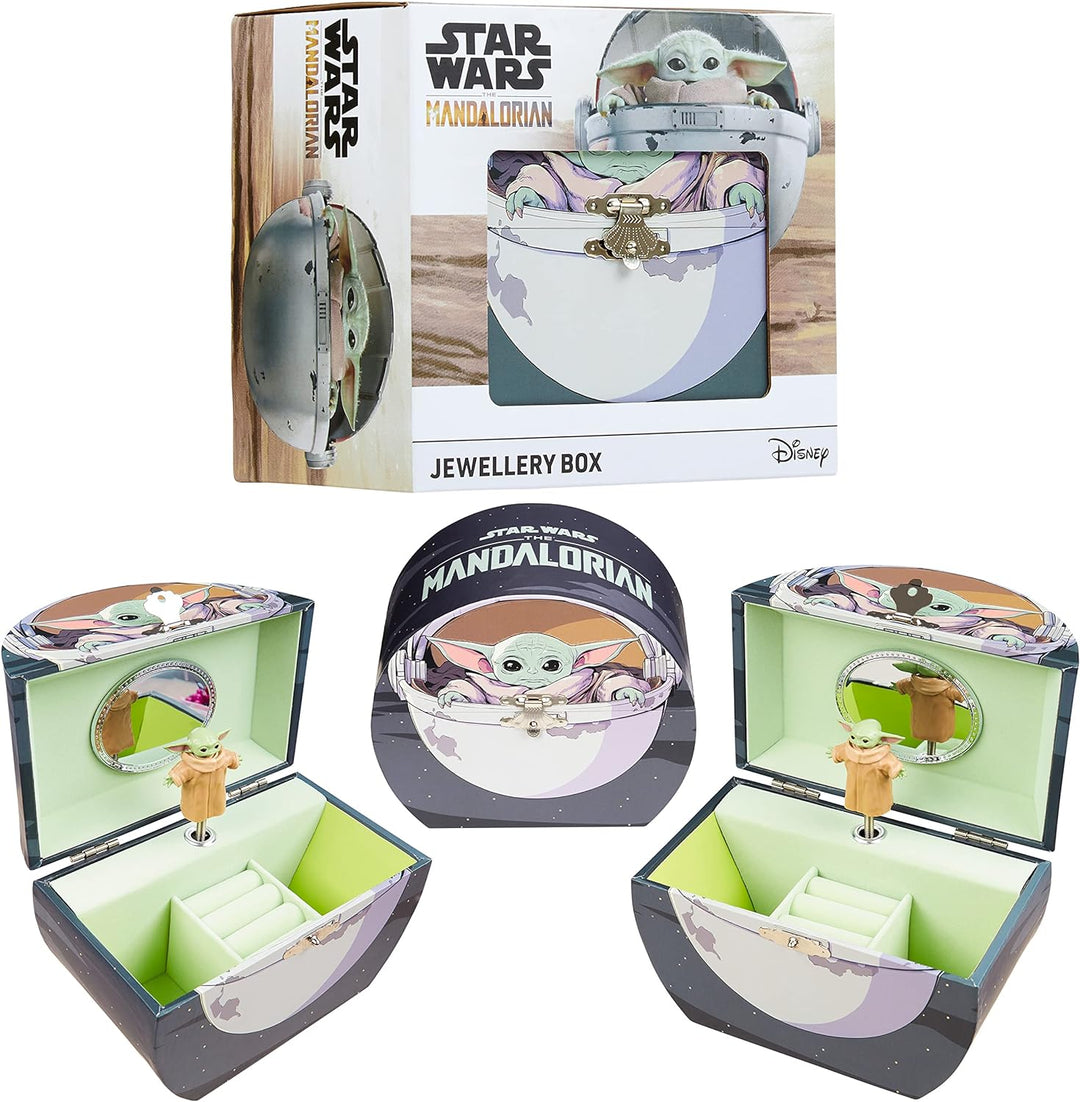 The Mandalorian Schmuckkästchen Kinder Baby Yoda Spieluhr Musikalische Schmuckschatulle für Jungen u