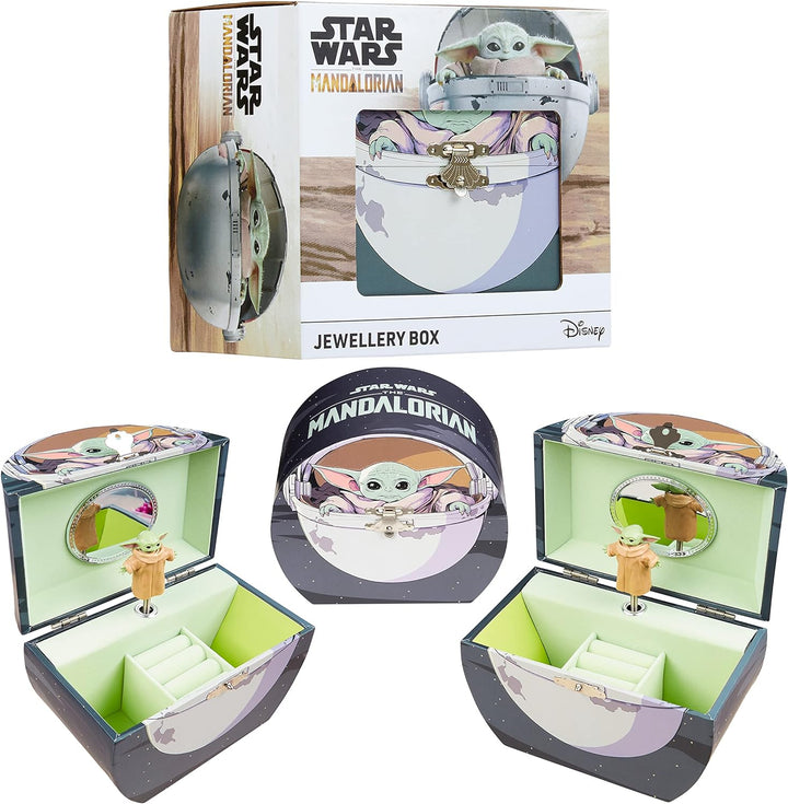 The Mandalorian Schmuckkästchen Kinder Baby Yoda Spieluhr Musikalische Schmuckschatulle für Jungen u