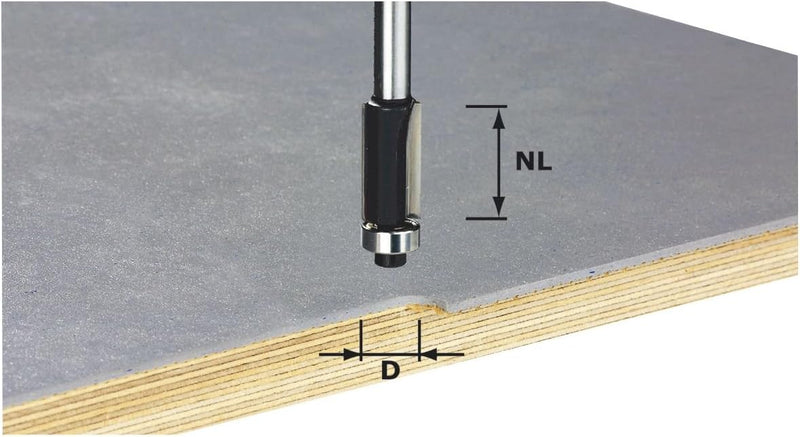 Festool Bündigfräser HW S8 D12,7/NL25