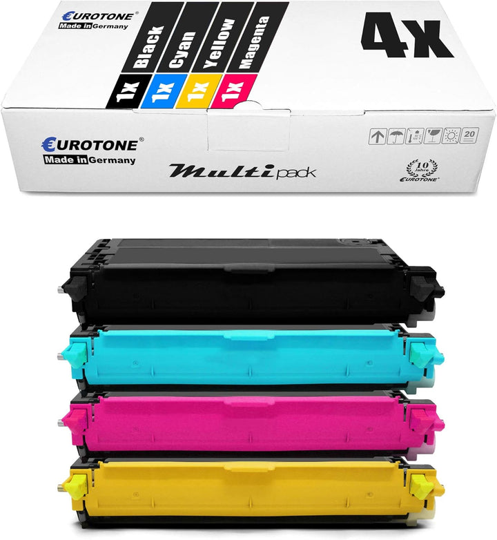 Eurotone 4X Alternativer Toner Set für Xerox Phaser 6180 6180N 6180MFP 6180MFPD - 6180 N MFP MFPD -
