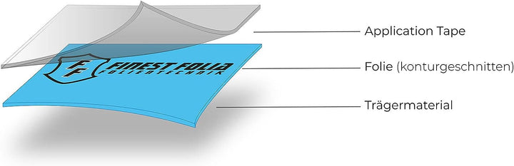 Finest Folia Totenkopf Aufkleber Sticker Auto Boot Motorrad Caravan Dekor KX026 (Weiss Matt, 80cm x