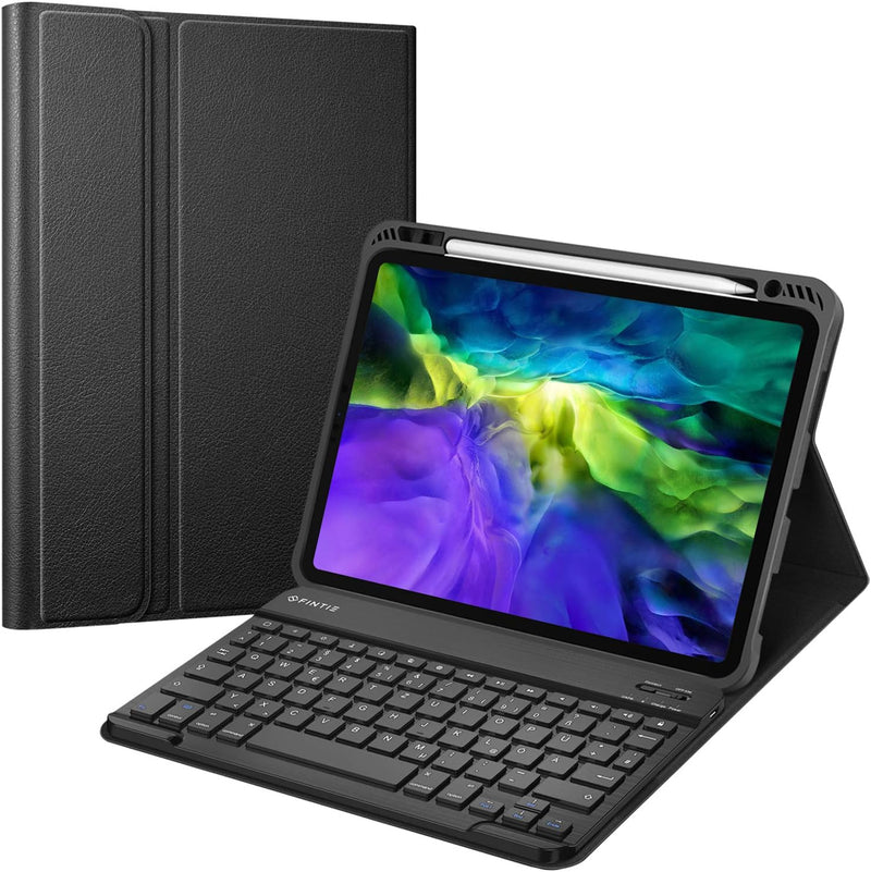 Fintie Tastatur Hülle für iPad Pro 11 Zoll 2020 & 2018, Soft TPU Rückseite Gehäuse Schutzhülle mit P