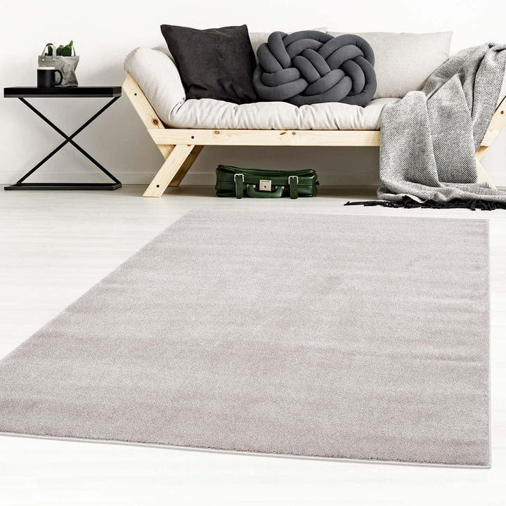 Taracarpet Kurzflor-Designer Uni Teppich extra weich fürs Wohnzimmer, Schlafzimmer, Esszimmer oder K