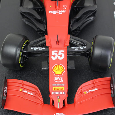 Bburago Maistro B18-16809S 1:18 F1 2021 SF21 Ferrari SAINZ, farblich Sortiert