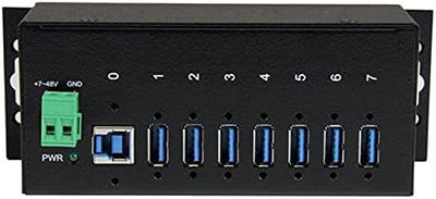 StarTech.com Industrieller 7 Port USB 3.0 Hub mit Überspannungsschutz - USB Hub zur Klemmleisten / D