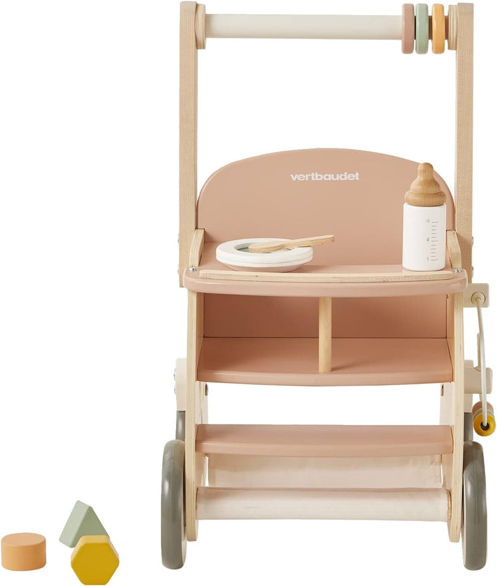 Vertbaudet VERTBAUDETLauflernwagen mit Puppensitz, Holz FSC®weiss, Weiss