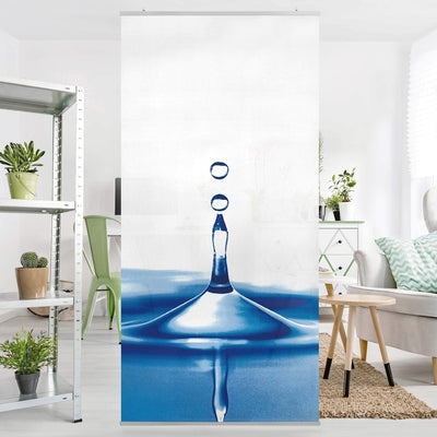 Bilderwelten Raumteiler Blue Drop 250x120cm ohne Halterung 250x120cm without hanger, 250x120cm witho