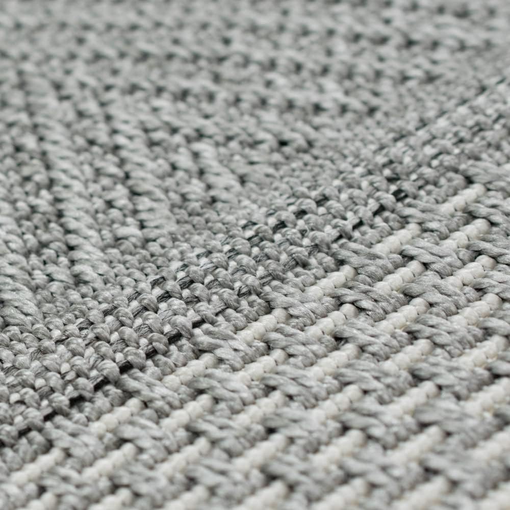 Teppich-Traum In- & Outdoor Teppich Sisal Optik Wohnzimmer Küche Terrasse Balkon Diamanten Rautenmus