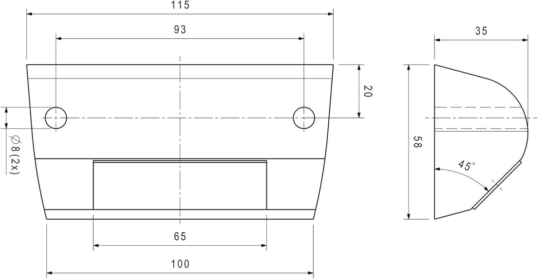 LED-MARTIN® Umfeldbeleuchtung XK300 - Gerätefachbeleuchtung - Trittbrettbeleuchtung - hochfest - Feu