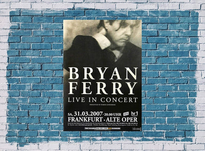 Bryan Ferry - Dylanesque, Frankfurt 2007 » Konzertplakat/Premium Poster | Live Konzert Veranstaltung