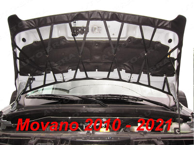 Auto-Bra AB3-00664 Carbon Optik Vollbra für die ganze Motorhaube kompatibel mit Opel Movano Bj. 2010