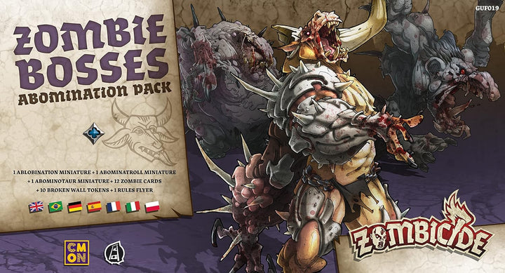 CMON | Zombicide: Black Plague – Zombie Bosses | Erweiterung | Kennerspiel | Dungeon Crawler | 1-6 S