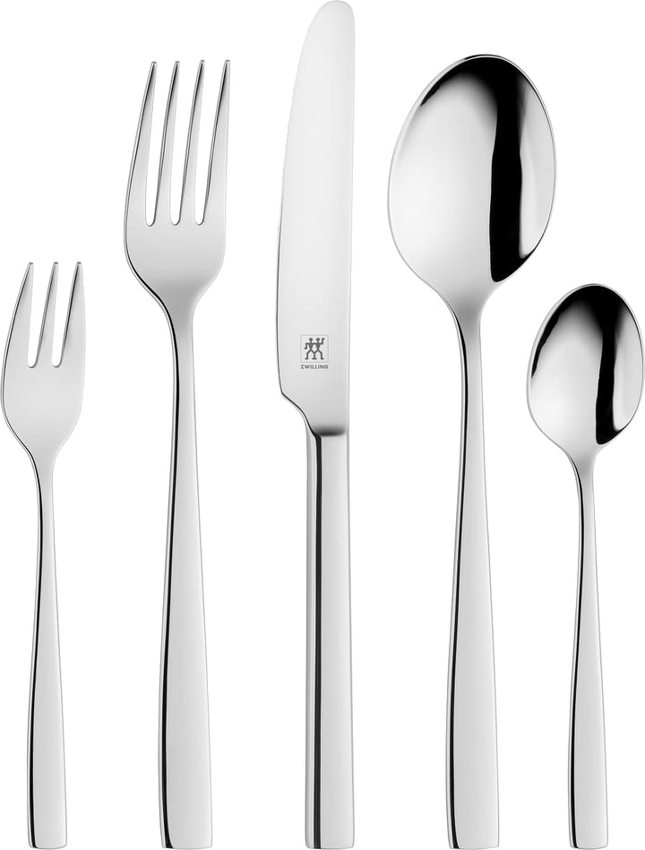 ZWILLING Roseland Besteck-Set, 30-teilig, Für 6 Personen, 18/10 Edelstahl/Hochwertiger Klingenstahl,