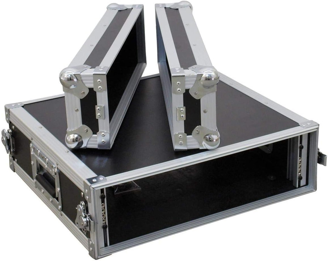 ROADINGER Verstärkerrack PR-1, 3HE, 47cm tief | Flightcase für 483-mm-Geräte (19") | mehrschichtig v