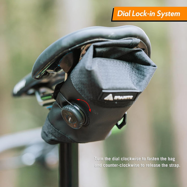 Granite Quiver Werkzeug-Rolltasche für Gravel-, Road- und Mountainbikes. Mit Roll-Up-System und Dial