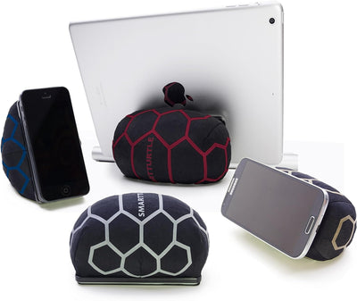 SmartTurtle® Handy/Tablet Kissen Made in Austria, Blau iPhone iPad Halterung, für Bett, Sofa, Tisch,