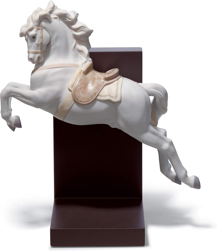 LLADRÓ Figur Pferd In Der Pirouette. Pferd. Porzellan.