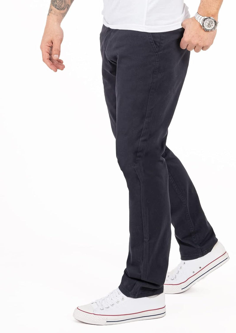 Indumentum Chino Hose Basic Regular Fit IR-506 32W / 30L Dunkelblau, 32W / 30L Dunkelblau