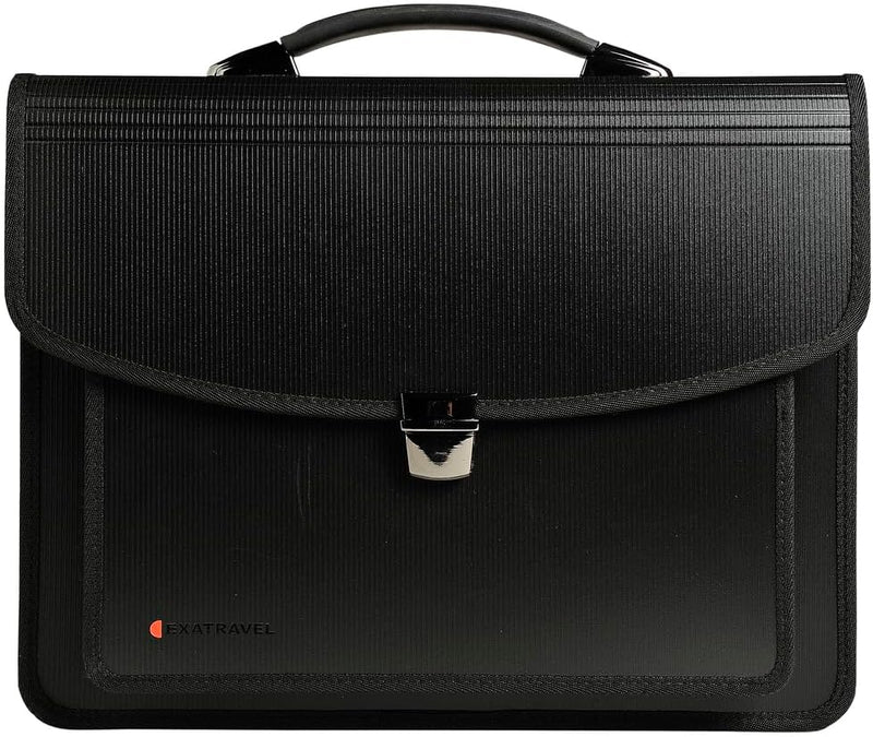 Exacompta 55734E Premium Umhängetasche Exatravel mit 15" Laptopfach und integrierter Fächermappe für