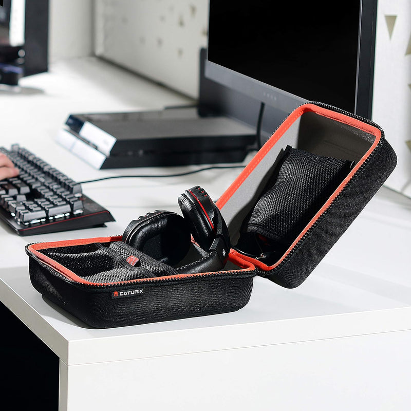 CATURIX Headset Case - Formstabile Transportlösung für Dein Headset, schwarz, Headset Case