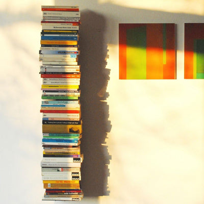 Haseform Bücherturm 90 cm (für 1m Bücher) Weiss Bücherregal Wandregal