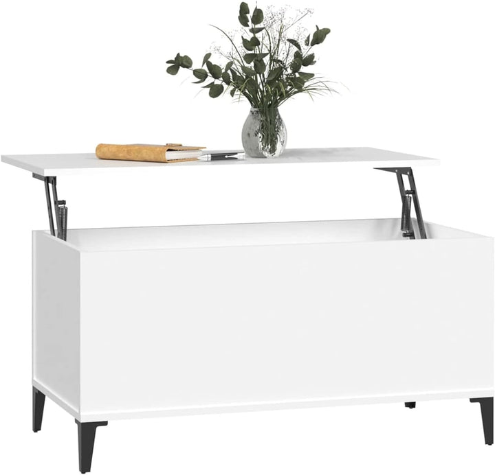 Tidyard Couchtisch Kaffeetisch mit Höhenverstellbar Wohnzimmertisch mit Ablagefach Sofatisch Beistel