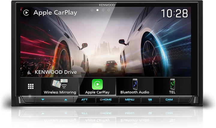 KENWOOD DMX8021DABS - 17,7 cm (7") Digital Media AV-Receiver mit Wireless CarPlay & Android Auto (4x