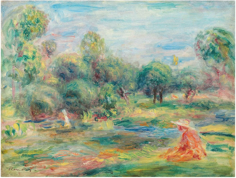 Bilderwelten Leinwandbild - Auguste Renoir - Landschaft bei Cagnes - Quer 3:4, 90cm x 120cm, 90cm x