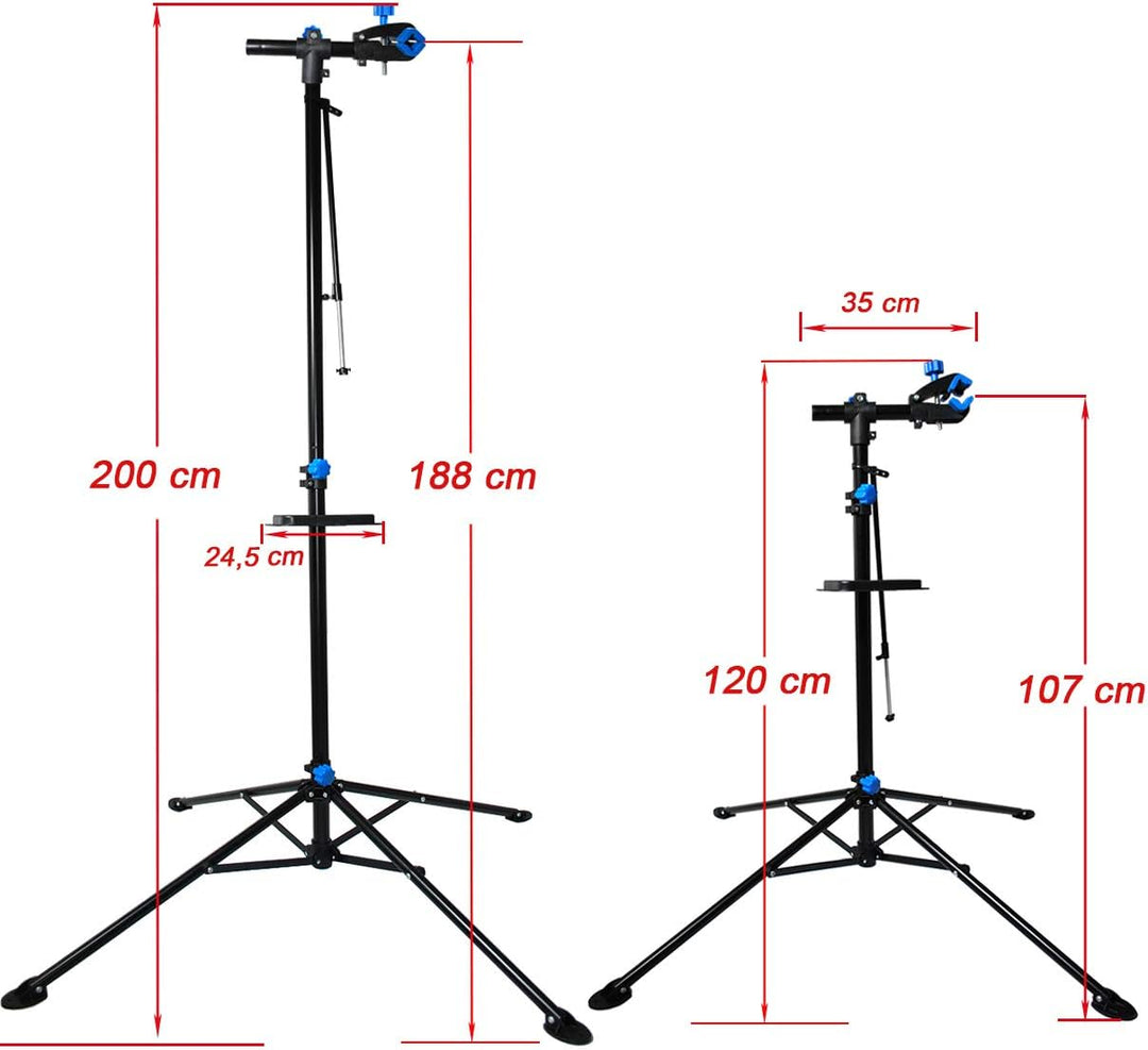 HELO E-Bike Montageständer Reparaturständer Ständer höhenverstellbar klappbar 60 kg