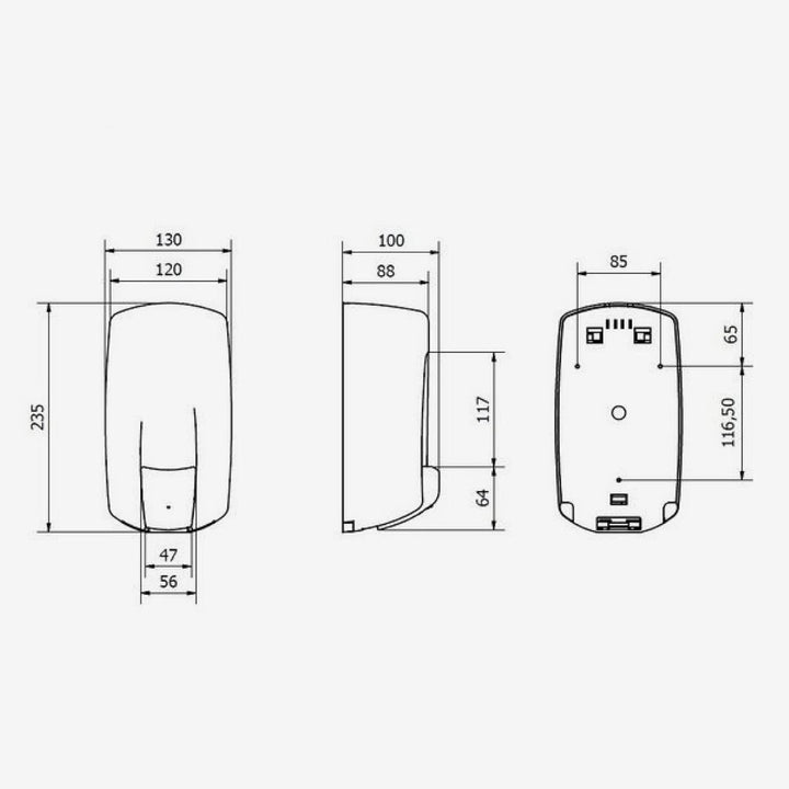 Jofel AC70600-MT Seifenspender Aitana ABS, matt-schwarz
