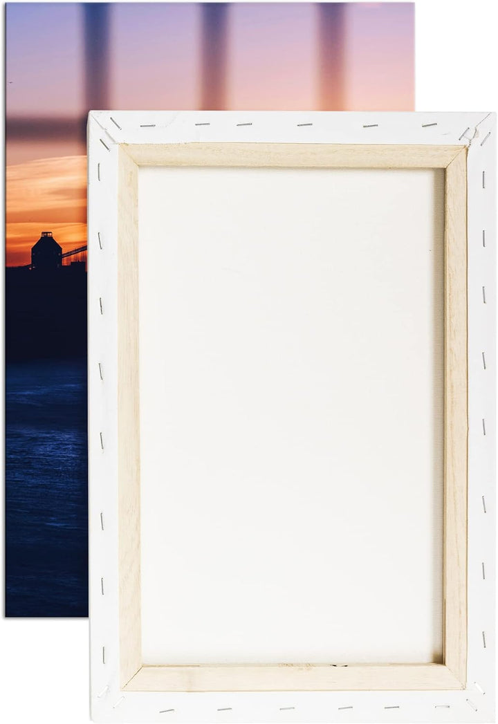 deyoli taumhafte Hängebrücke Format: 80x60 cm als Leinwandbild, Motiv fertig gerahmt auf Echtholzrah