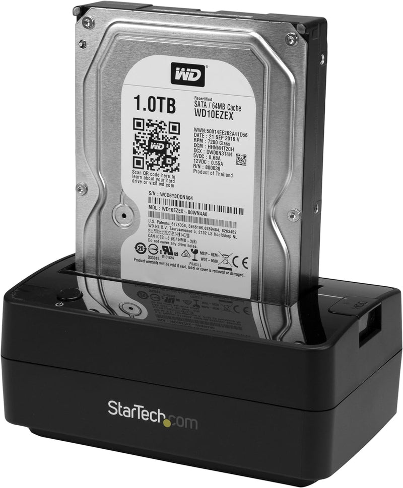 StarTech.com 1-Bay USB 3.1 / eSATA auf SATA Festplatten Dockingstation, Externer USB 3.1 (10 Gbit/s)