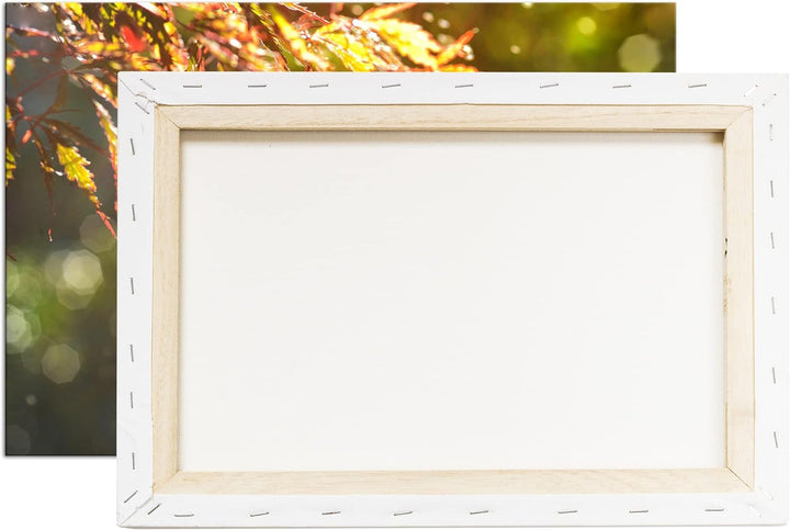 deyoli Ahornblätter im Herbst Format: 80x60 als Leinwand, Motiv fertig gerahmt auf Echtholzrahmen, H