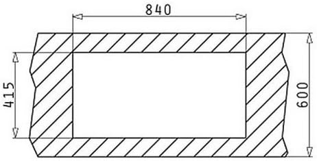Pyramis INTERNATIONAL (80X60) 1B 1D Auflagespüle Edelstahl, glatt, 100111602